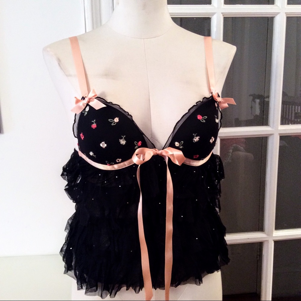 Ritratti Molded Cup Chiffon Baby Doll Lingeire 32B